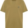 Maison Kitsuné Bold Fox Head Cotton T-shirt Green Maison-Kitsune Men T-Shirts