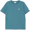 Maison-Kitsune T-Shirts Men Maison Kitsuné Fox Head t-shirt Blue