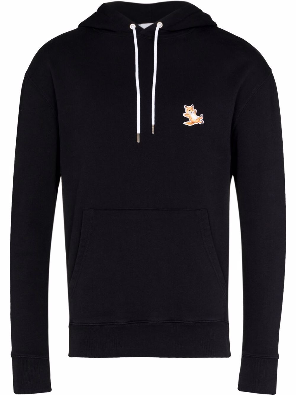 Maison Kitsuné Chillax Fox Drawstring Hoodie Black Men Hoodies Maison-Kitsune