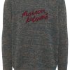 Maison-Kitsune Knitted Sweaters Men Maison Kitsuné Handwriting Jumper Blue