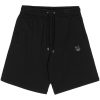 Maison-Kitsune Maison Kitsuné fox-patch Track Shorts Black Men Track & Running Shorts