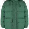 Maison-Kitsune Maison Kitsuné Fox-patch Hooded Padded Coat Green Men Down Coats