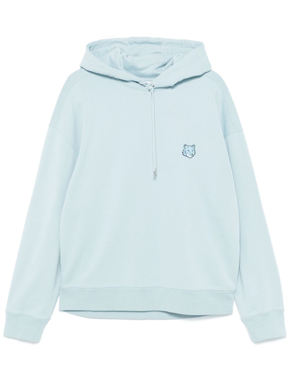 Maison Kitsuné Bold Fox Head-patch Hoodie Blue Men Hoodies Maison-Kitsune