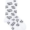 Maison Kitsuné Monogram Knit Socks White Men Socks Maison-Kitsune