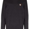 Maison Kitsuné Fox Head Wool Jumper Grey Maison-Kitsune Men Knitted Sweaters