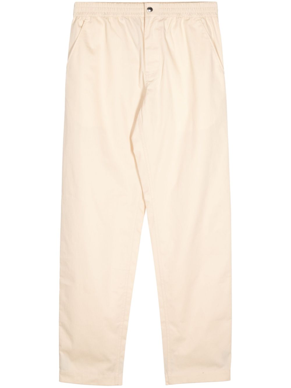 Men Regular-Fit & Straight Leg Pants Maison-Kitsune Maison Kitsuné straight-leg Cotton Trousers Neutrals