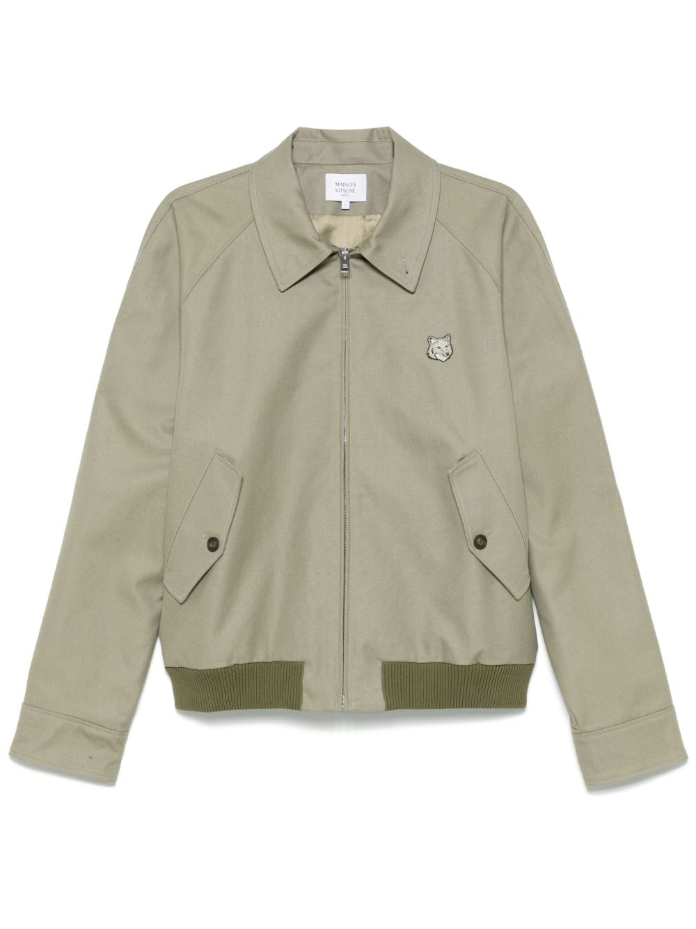Maison Kitsuné Harrington Jacket Green Men Lightweight Jackets Maison-Kitsune