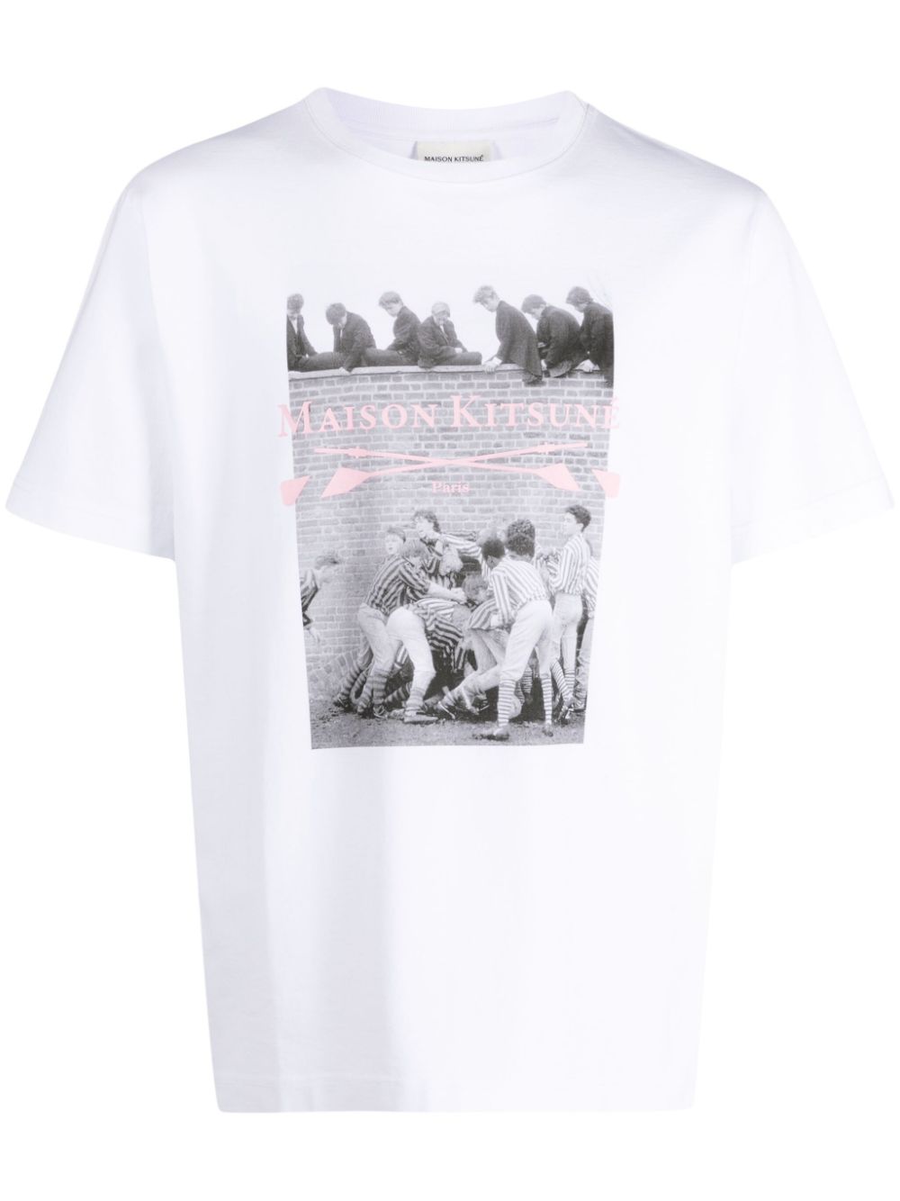 Maison Kitsuné Photograph Comfort Cotton T-shirt White Maison-Kitsune Men T-Shirts