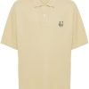 Maison Kitsuné Bold Fox Head Cotton Polo Shirt Green Men Polo Shirts Maison-Kitsune