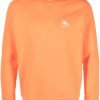 Maison-Kitsune Maison Kitsuné Chillax Fox-patch Cotton Sweatshirt Orange Men Sweatshirts