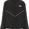 Maison-Kitsune Maison Kitsuné Contrast Piping Hooded Jacket Black Men Sport Jackets & Windbreakers