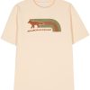 Maison-Kitsune T-Shirts Men Maison Kitsuné Flash fox-motif Cotton T-shirt Neutrals