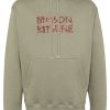 Maison-Kitsune Hooded Jackets Men Maison Kitsuné Woodland Alphabet Hoodie Green