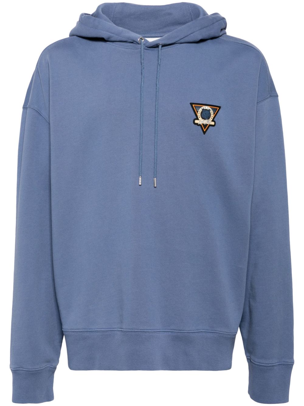Men Hoodies Maison-Kitsune Maison Kitsuné Long Sleeve Cotton Hooddie Blue