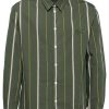 Maison-Kitsune Shirts Men Maison Kitsuné Striped Shirt Green