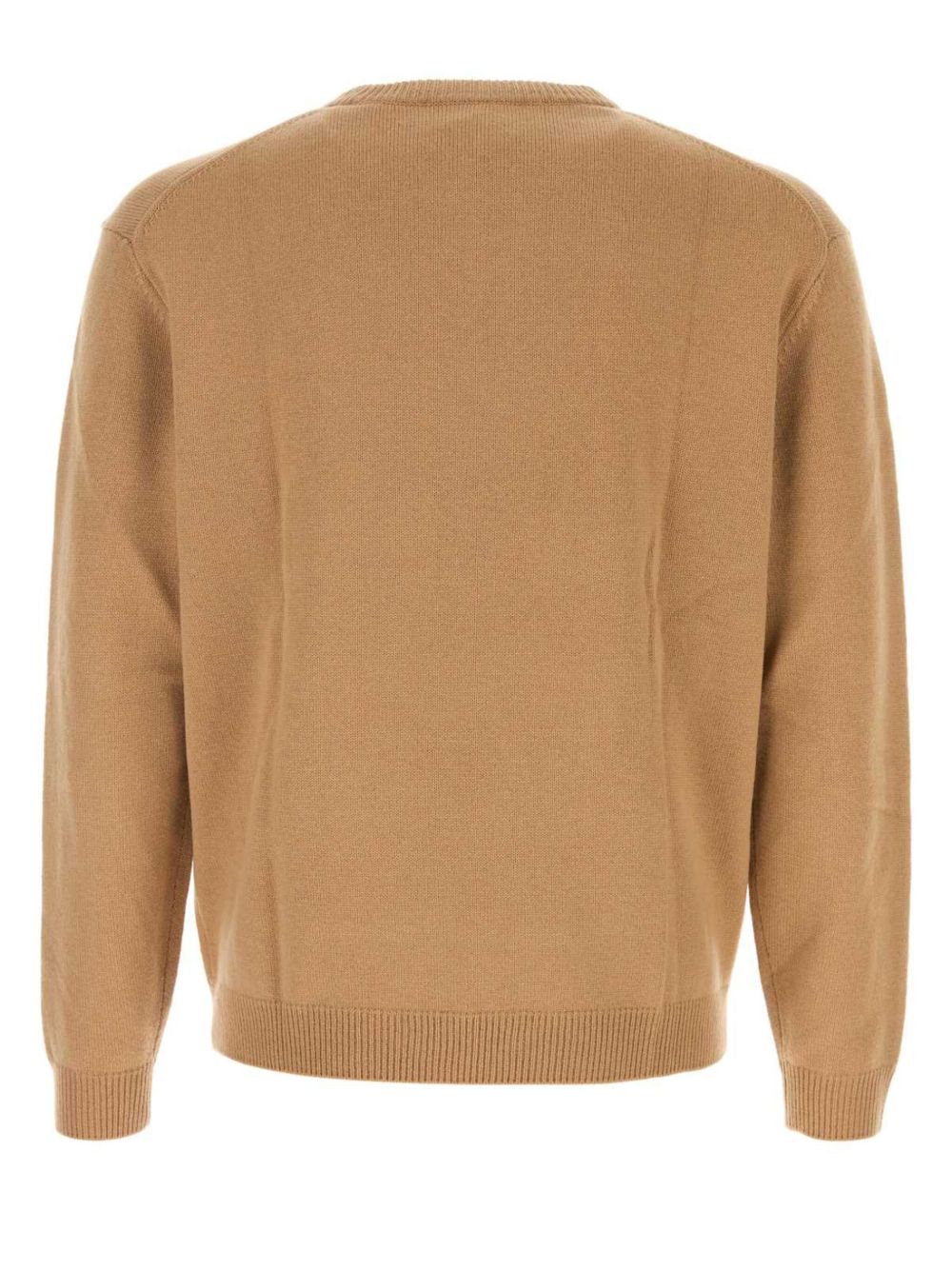 Men Knitted Sweaters Maison-Kitsune Maison Kitsuné Bold Fox Head-embroidered Sweater Neutrals