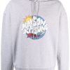Maison Kitsuné graphic-print Cotton Hoodie Grey Men Hoodies Maison-Kitsune