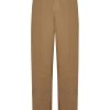 Maison-Kitsune Regular-Fit & Straight Leg Pants Men Maison Kitsuné straight-leg Trousers Brown