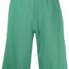 Maison Kitsuné logo-print Bermuda Shorts Green Maison-Kitsune Men Bermuda Shorts
