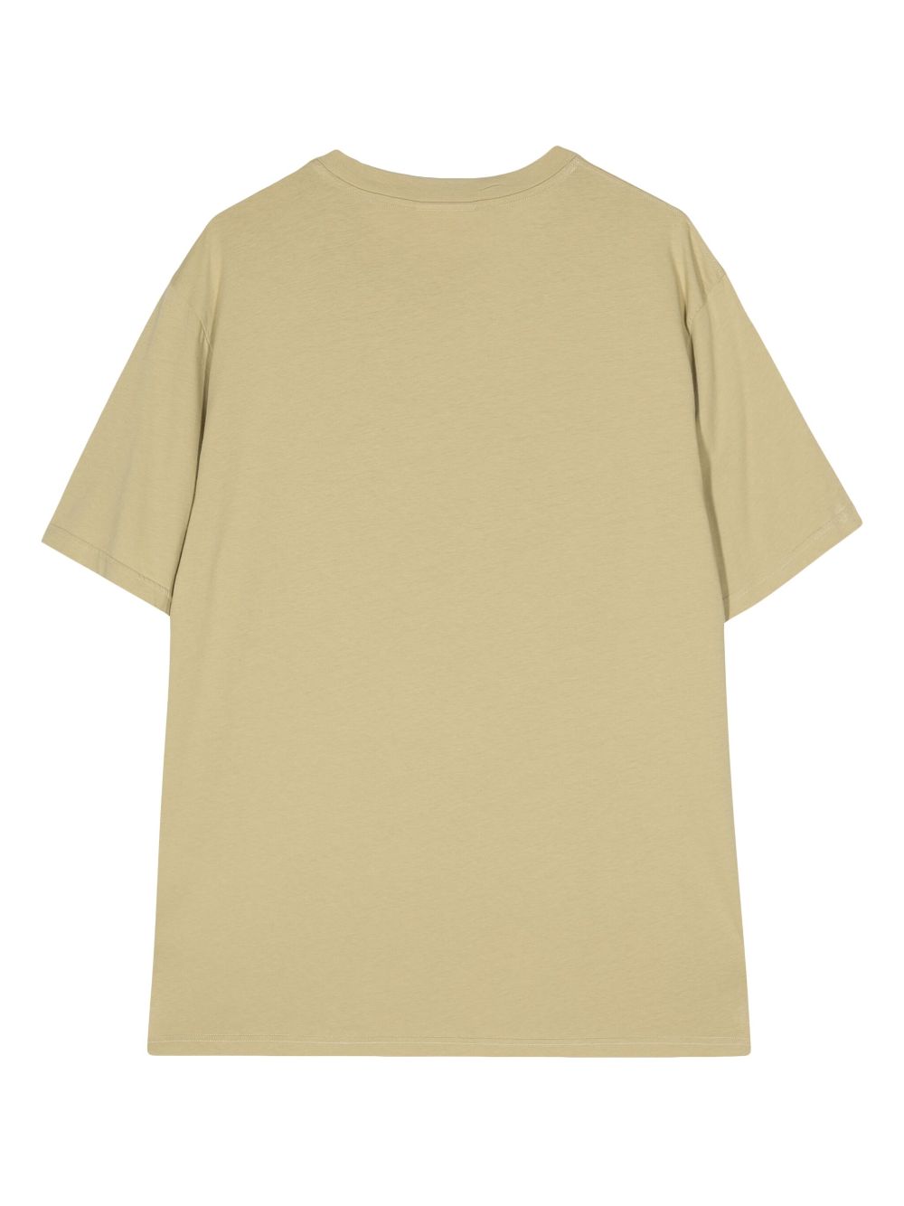 Maison-Kitsune Maison Kitsuné Pop Wave-print Cotton T-shirt Brown Men T-Shirts