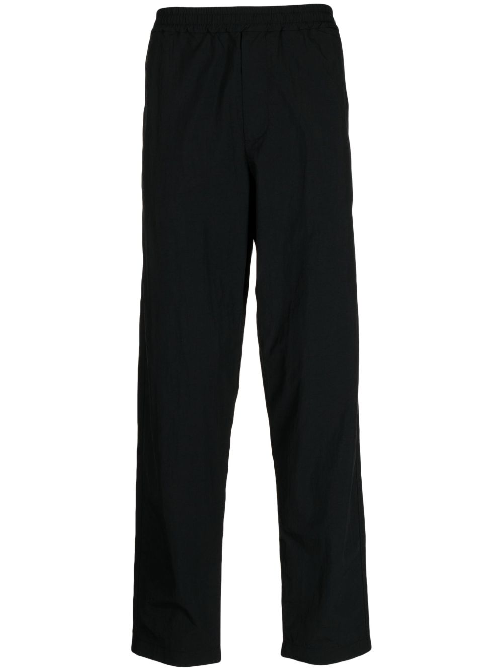 Men Regular-Fit & Straight Leg Pants Maison-Kitsune Maison Kitsuné Fox-patch straight-leg Trousers Black
