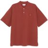 Maison Kitsuné Bold Fox Head Patch Comfort Polo Shirt Brown Maison-Kitsune Men Polo Shirts