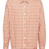 Maison Kitsuné gingham-check Shirt Orange Maison-Kitsune Men Shirts