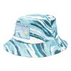 Maison-Kitsune Hats Men Maison Kitsuné abstract-pattern Cotton Bucket Hat Blue