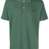 Men Polo Shirts Maison-Kitsune Maison Kitsuné Piqué logo-appliqué Polo Shirt Green