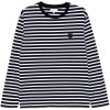 Maison Kitsuné Bold Fox Head Patch Regular Marin T-shirt Blue Maison-Kitsune Men T-Shirts
