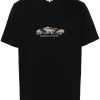 Maison-Kitsune Maison Kitsuné Outdoor Profile Fox T-shirt Black Men T-Shirts