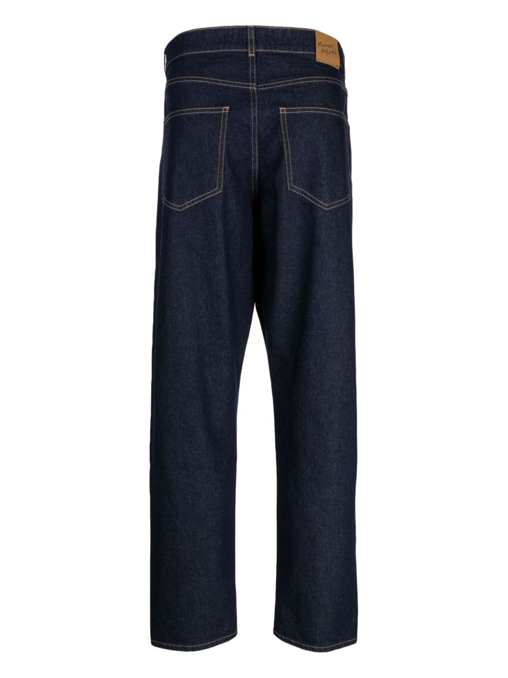 Maison Kitsuné straight-leg Cotton Jeans Blue Maison-Kitsune Men Regular & Straight-Leg Jeans