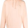 Maison-Kitsune Hoodies Men Maison Kitsuné fox-patch Cotton Hoodie Orange