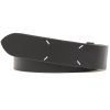 Maison Margiela Leather Belt Black Men Belts Maison-Kitsune